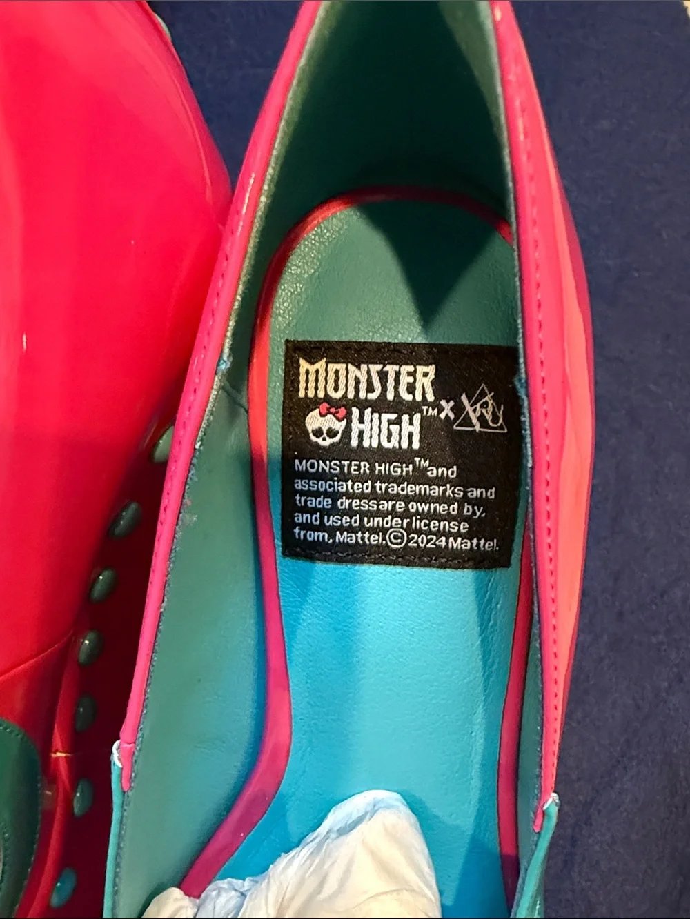 Monster High x YRU - Undead Skelita - Hot Pink and Teal - Patent Platform Wedge